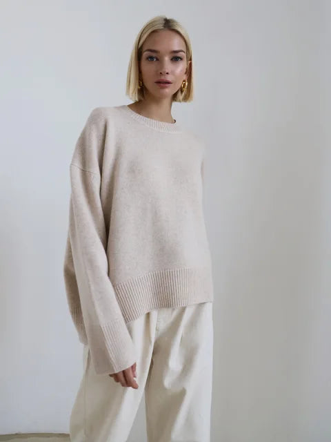 Celina Damen Pullover Grün – modischer Herbst-Pullover aus Polyester