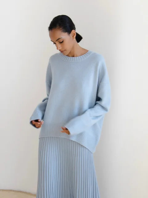 Celina Damen Pullover Detailansicht Rundhalsausschnitt – hochwertige Verarbeitung und Passform