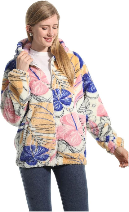 Florette Fleece Jacke – Eingrifftaschen und elastische Ärmelbündchen Detail