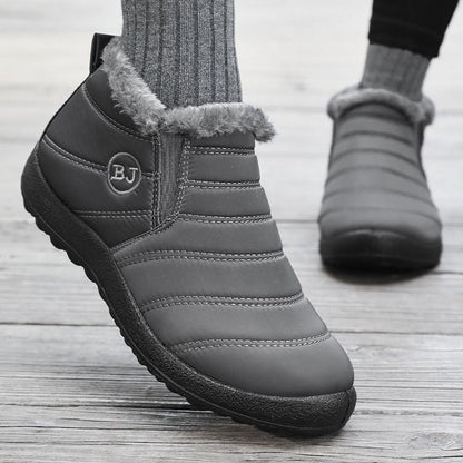 Fenja Damen Winter-Boots in Grün mit Slip-On-Schnitt