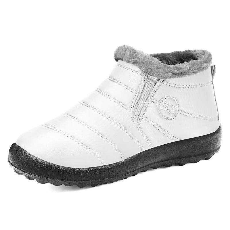 Damen Winter-Boots in Grau mit profilierter Laufsohle