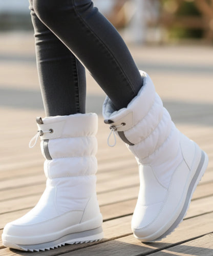 Kira Winterstiefel mit verstellbarem Kordelzug am Schaft in Rot