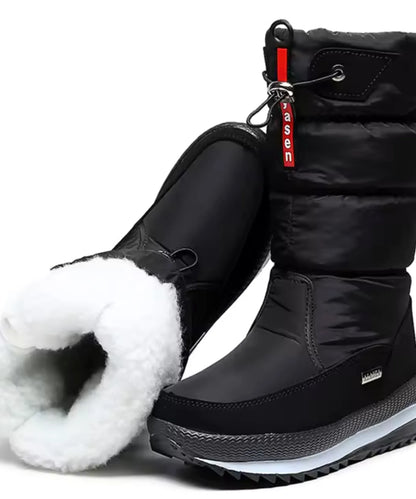 Kira wasserdichte Schneestiefel mit PU-Beschichtung Außenstoff Nahaufnahme
