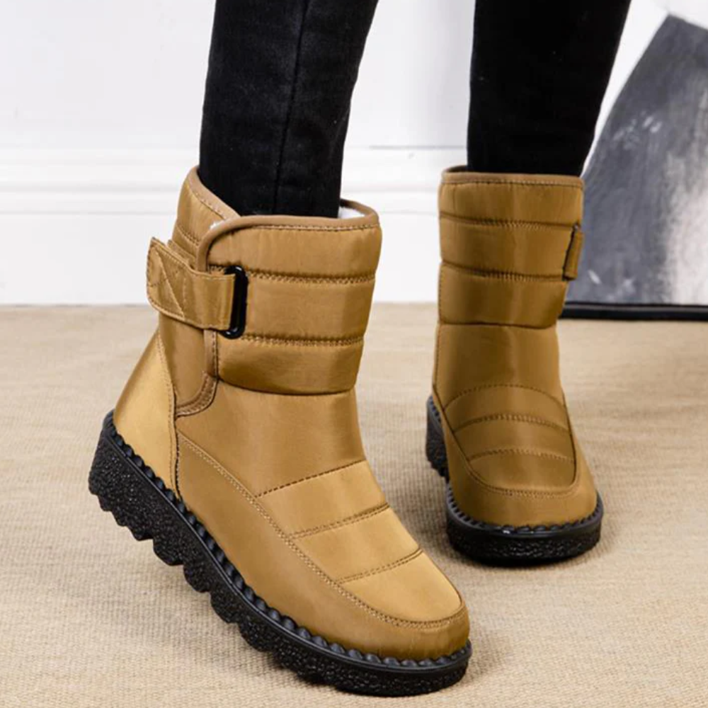 Kira Winterstiefel in Khaki, ideal für kalte und nasse Tage