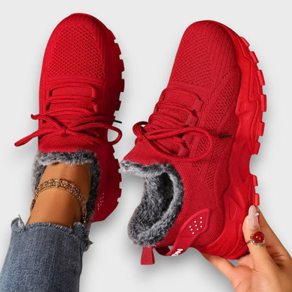 Warme Winter-Sneaker für Damen mit weicher Kunstfell-Innenauskleidung