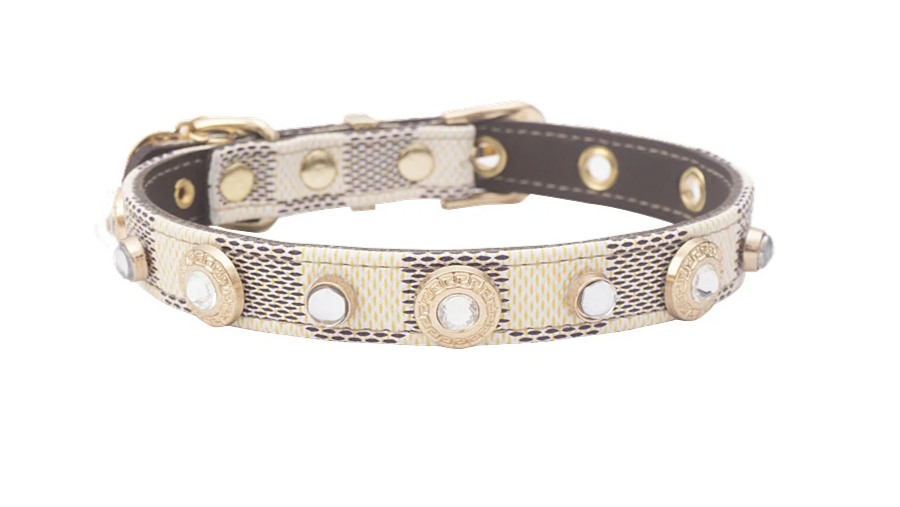 LuckyLuxe Clover Collar – Luxus-Halsband aus PU-Leder