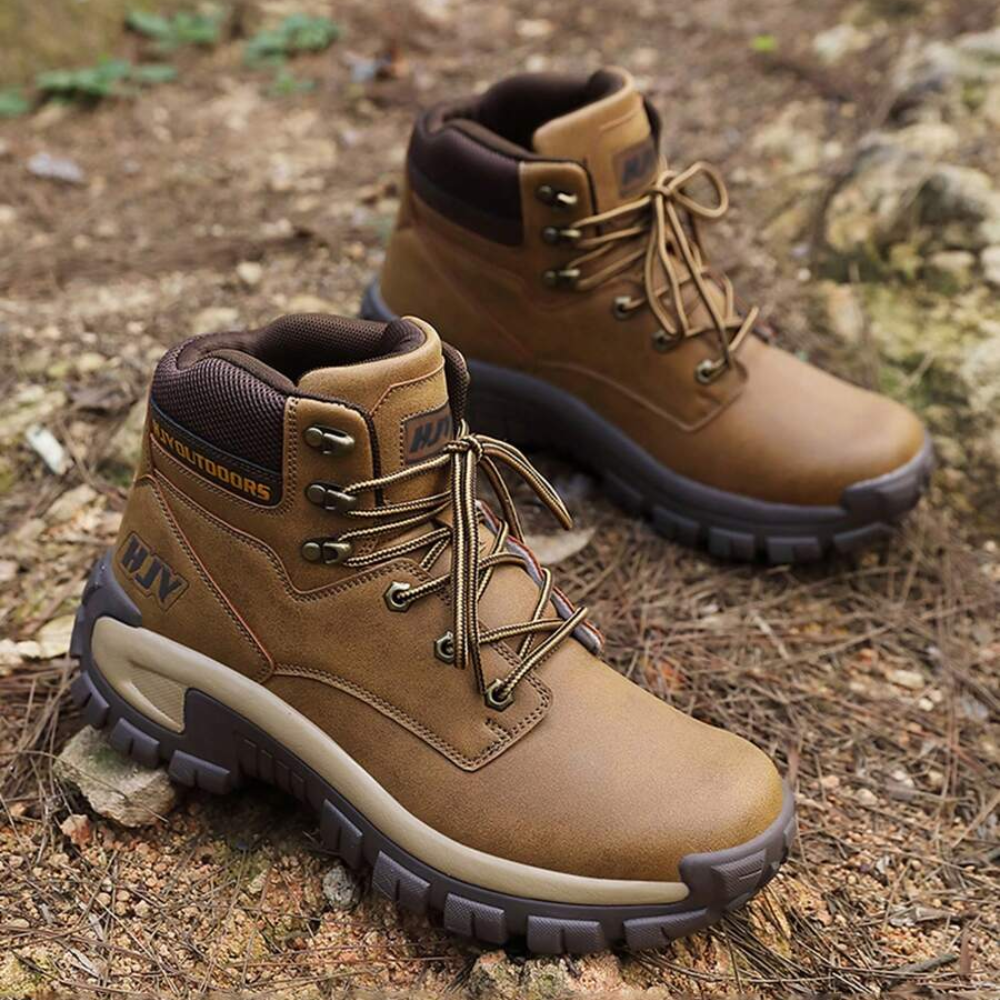 Feldmar Wanderschuhe Braun – Rückansicht mit Knöchelstütze