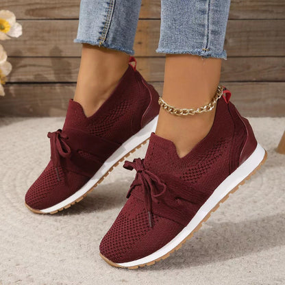 Fiona Damen Sneaker Detailansicht Strickstruktur – leichter Tragekomfort