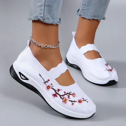 Fiora Komfort-Sneaker in Weiß mit Haltungskorrektur