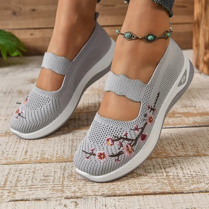 Fiora Komfort-Sneaker in Grau für lange Tragezeiten