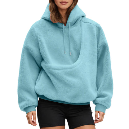 Beiger Haustier-Hoodie aus Polyester-Fleece in Größe M