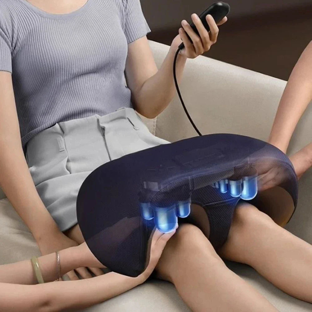 Bedienfeld und Intensitätsstufen des Relaxo Fußmassagegeräts