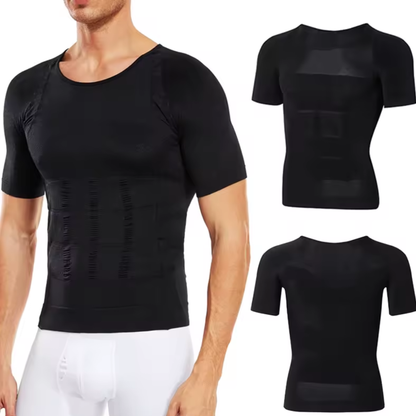 Valero Haltungskorrektur-Shirt in Schwarz – Vorderansicht