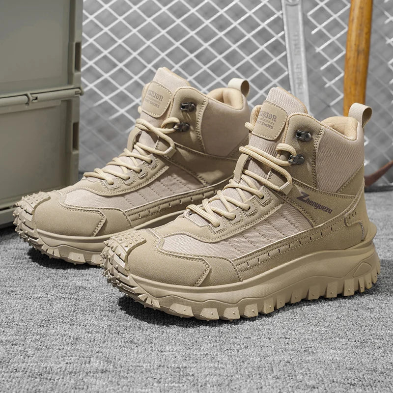 Herren orthopädische Sneaker in Grün für Wandern und Outdoor-Sport