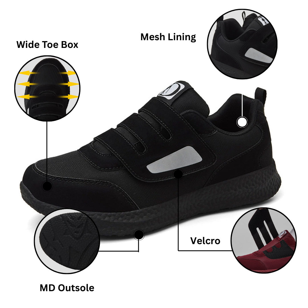 Davio orthopädische Sneaker Rot Seitenansicht