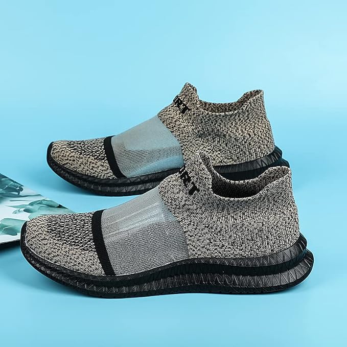 Detailaufnahme des gestrickten Obermaterials der Gregor Herren Sneaker