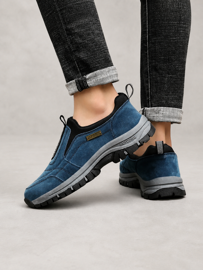 Benno Herren Walkingschuhe in Khaki – Draufsicht Innensohle
