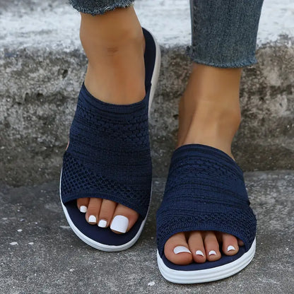 Larissa orthopädische Damen-Slides in Rosa, Seitenansicht