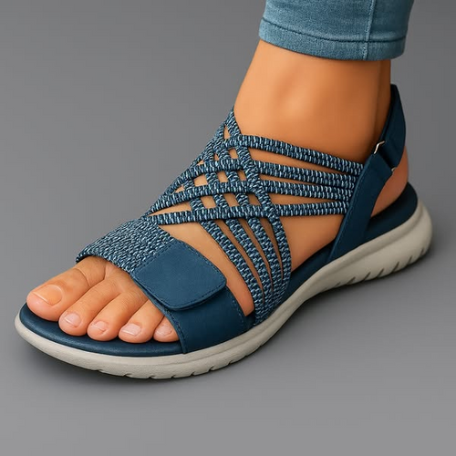 Lena Damen orthopädische Sandalen mit gepolsterter Einlegesohle und verstellbarem Riemen