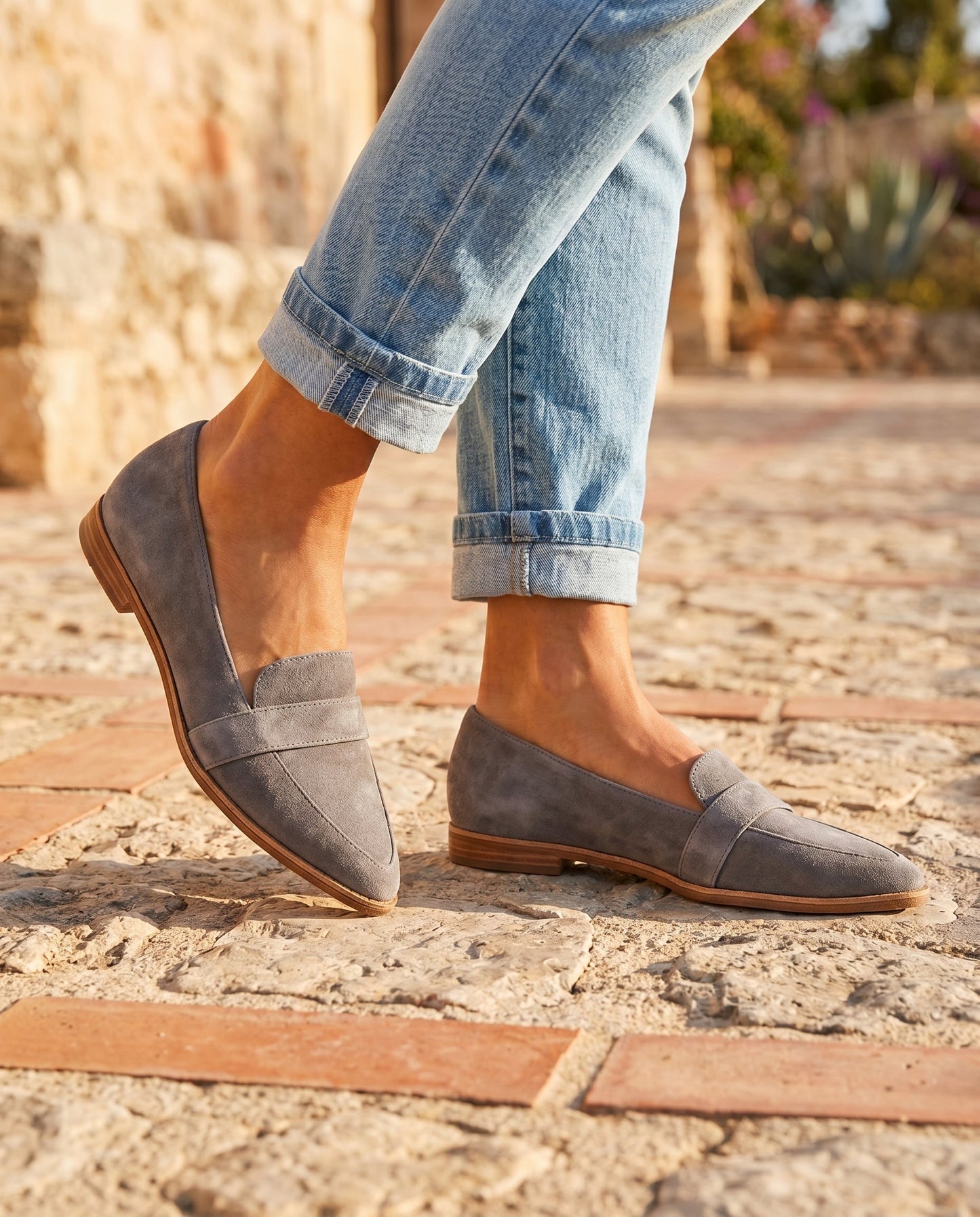 Lena Orthopädische Loafer im Leoparden-Print – Frontansicht
