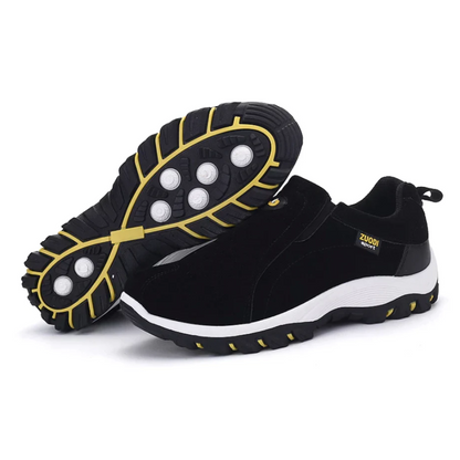 Lenox Slip-On Wanderschuhe für Herren – Seitenansicht mit flexibler Gummisohle