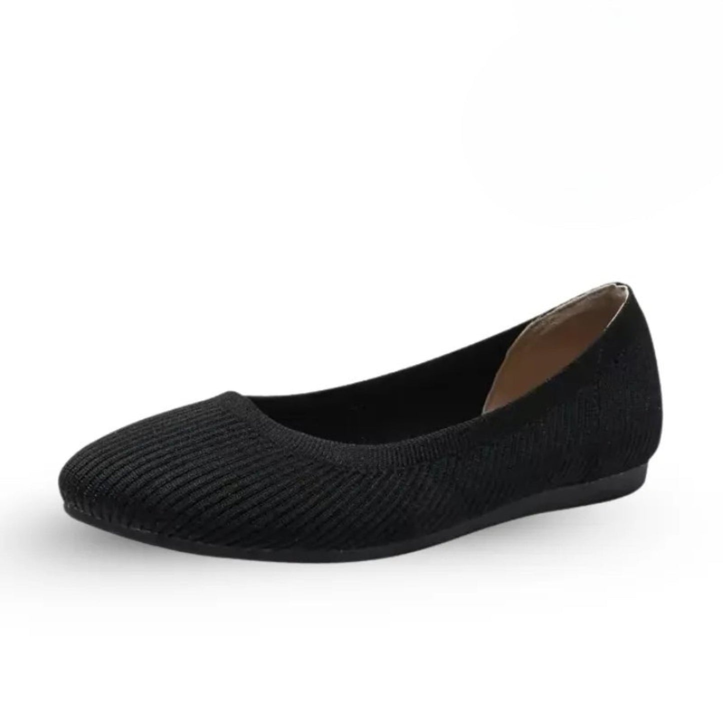 Mila Ballerina Komfortschuhe getragen – Seitenansicht Fuß