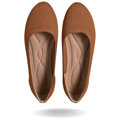 Mila Damen Ballerina – Nahaufnahme weiche Schuhspitze