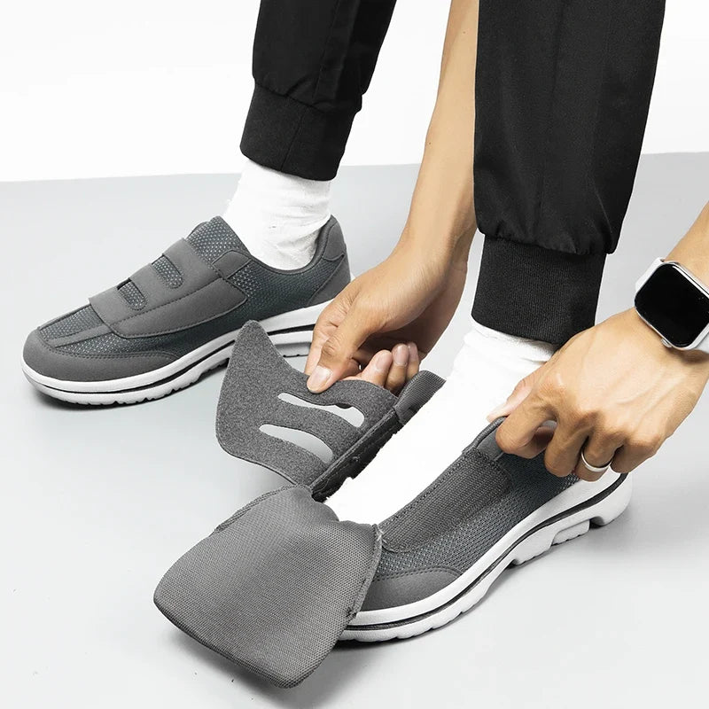 Valgora Sneaker in Lila – Frontalansicht der gerundeten Zehenbox