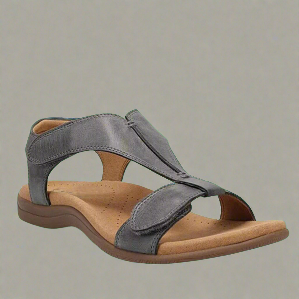 Orthopädische Sandalen in Off-White für Damen – stilvoll und ganztägig tragbar