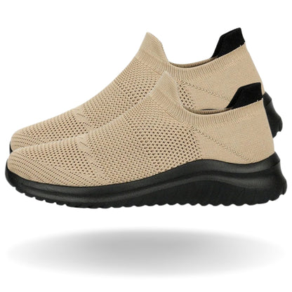 Orthopädische Slipper Schwarz-Weiß mit atmungsaktivem Textilmaterial
