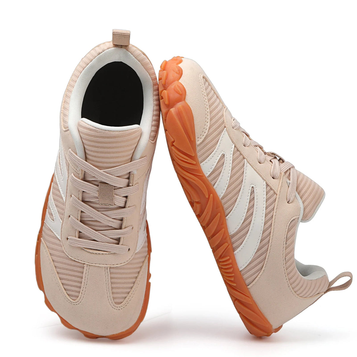 Rovik Low-Top Sneaker Kaki – Rückansicht mit Fersenpartie