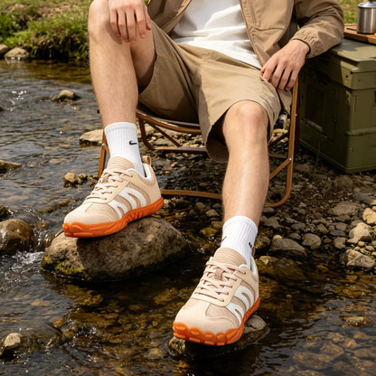 Rovik Unisex Sneaker Weiß – leichte Außenansicht mit Profilsohle