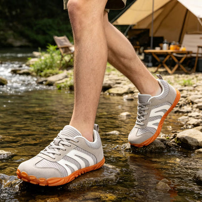 Rovik Sneaker Beige – Paaraufnahme Draufsicht