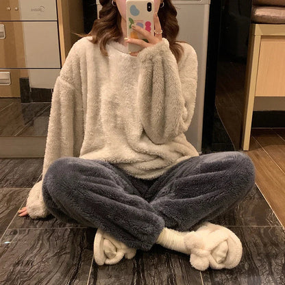 Selva Fleece-Pyjama-Set – Größenübersicht und Passformdetail