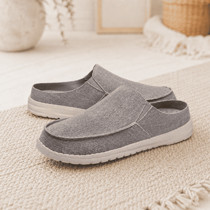 Slipko Sneaker in Grau – Detailansicht gepolstertes Fußbett und stoßdämpfende Sohle