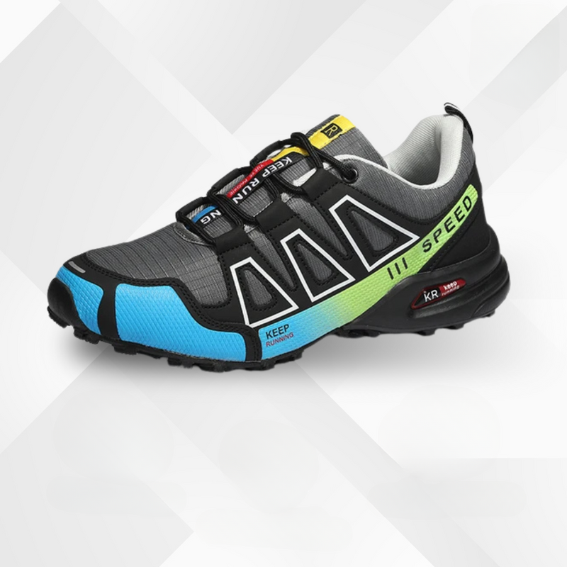 Trekkaro Damen Wanderschuhe Paars, Paar auf Holzboden