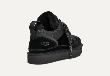 UGG Lowmel Sneaker Black – Sohlenansicht mit atmungsaktivem Mesh-Obermaterial