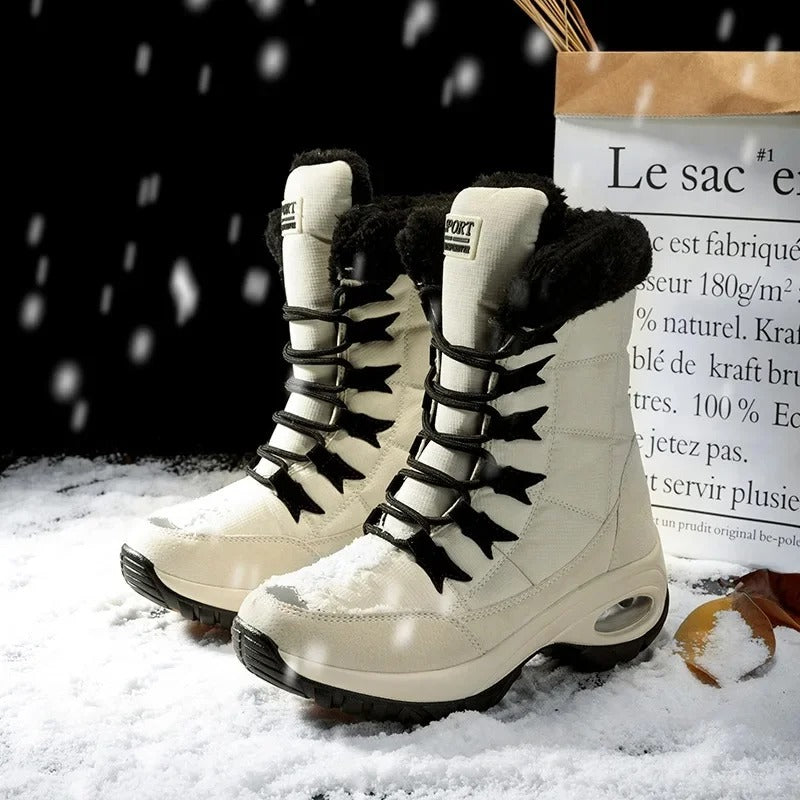 Detailansicht der rutschfesten Sohle der Velora Winterstiefel