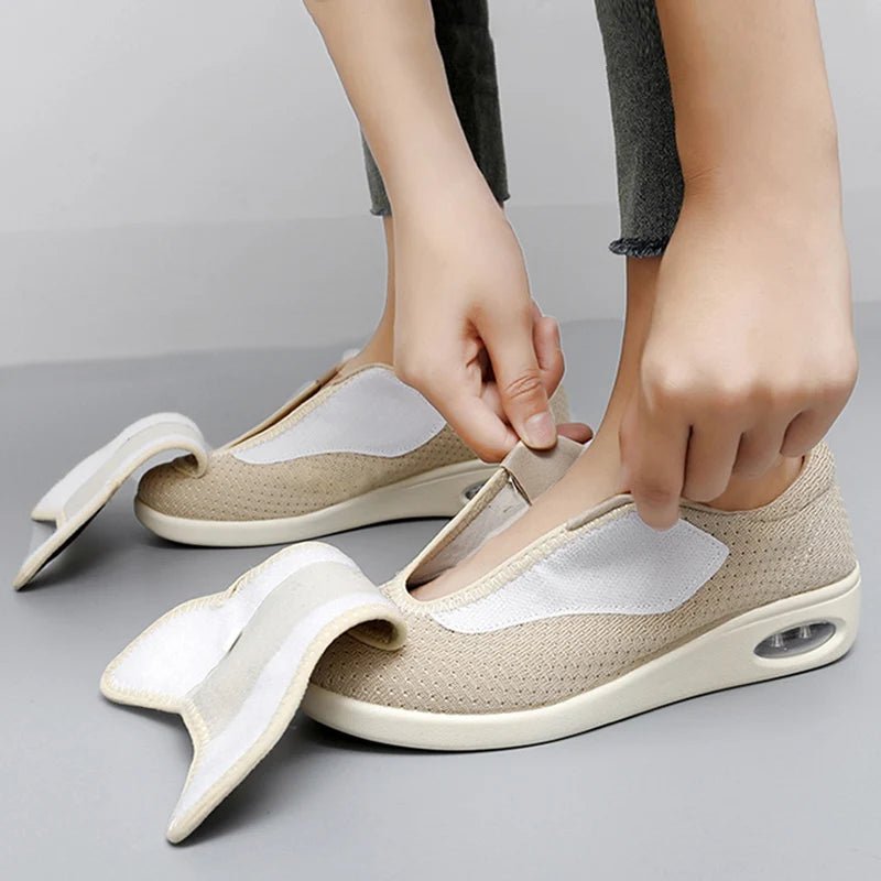 Veltia Walkingschuhe für breite Füße – atmungsaktives weiches Material