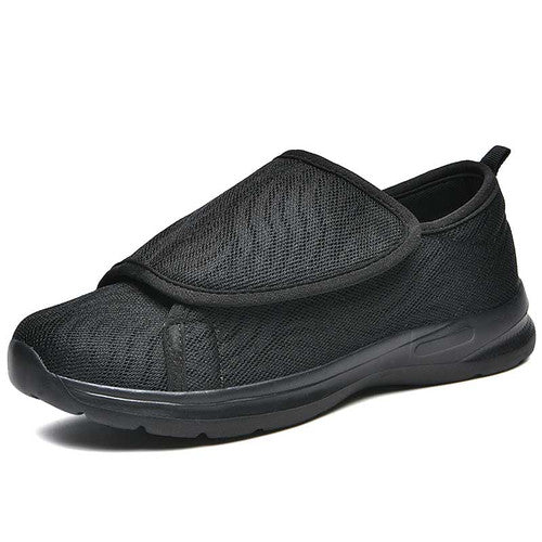 Vera Damen Pflegeschuh-Sneaker schwarz mit breitem Klettverschluss
