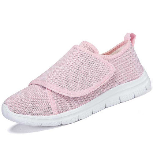 Damen Pflegeschuh Sneaker schwarz mit breitem Einstieg