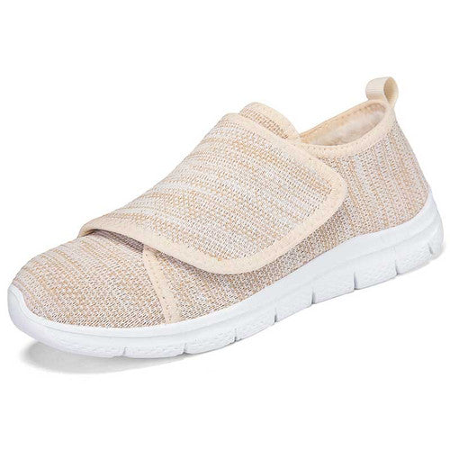 Schwarzer Damen-Winterschuh mit Kunstfell-Futter und Klettverschluss